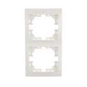 Рамка 2-м Mira вертикал. бел. LEZARD 701-0200-152