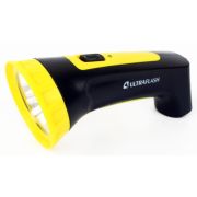 Фонарь аккумуляторный LED3804M 4LED аккум. SLA 220В пластик. черн./желт. (кор.) Ultraflash 12867