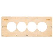 Шаблон для подрозетников c 4 отв. d68мм Expert EKF sh-d68-4