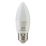 Лампа светодиодная RS LED C37 E27 6W 220-240V 2700К 6Вт свеча 600лм Ra 90 Русский Свет 15010545060